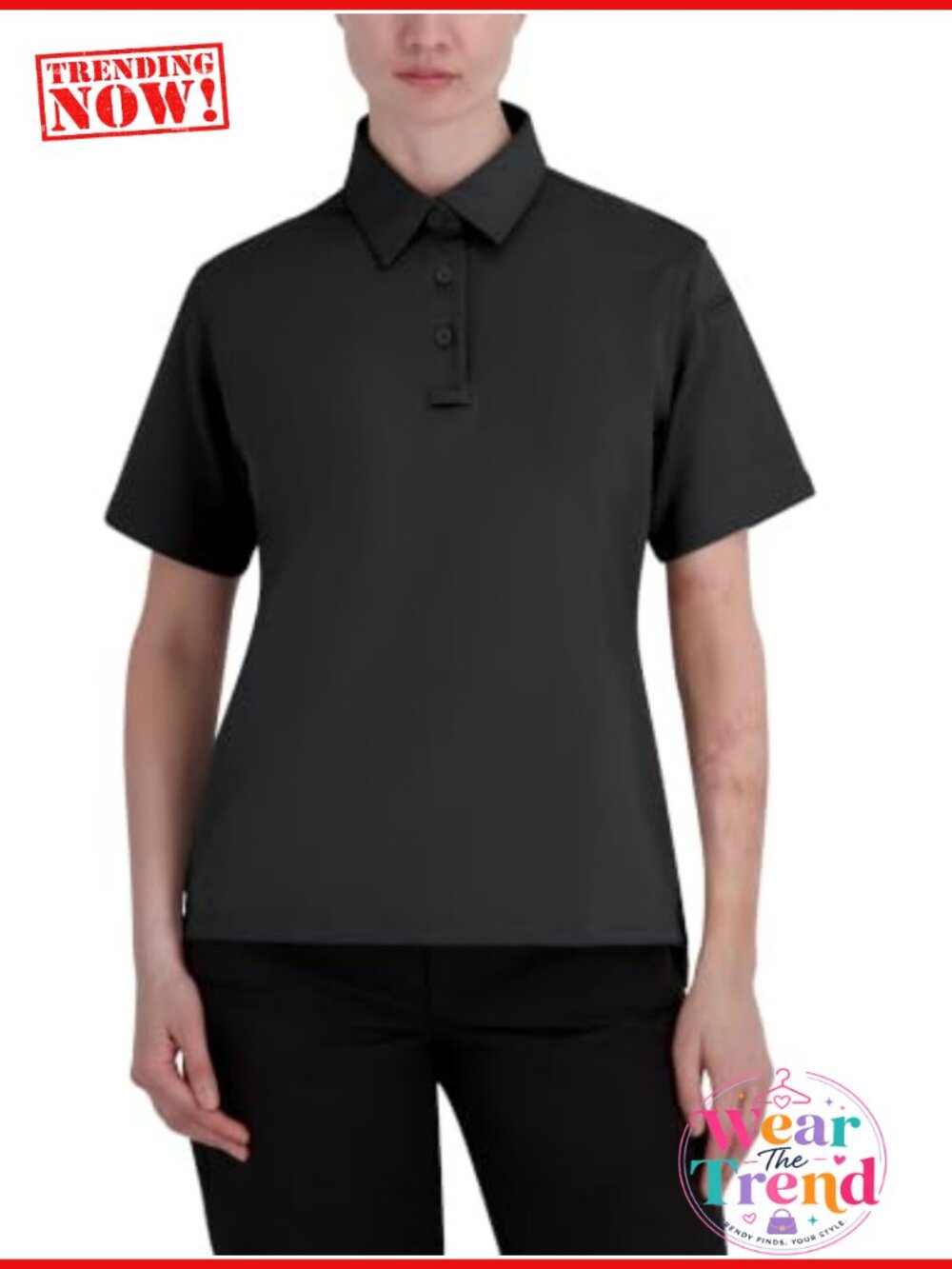 Women's Short Sleeve Performance Polo Moisture Wicking Golf Tennis Top
